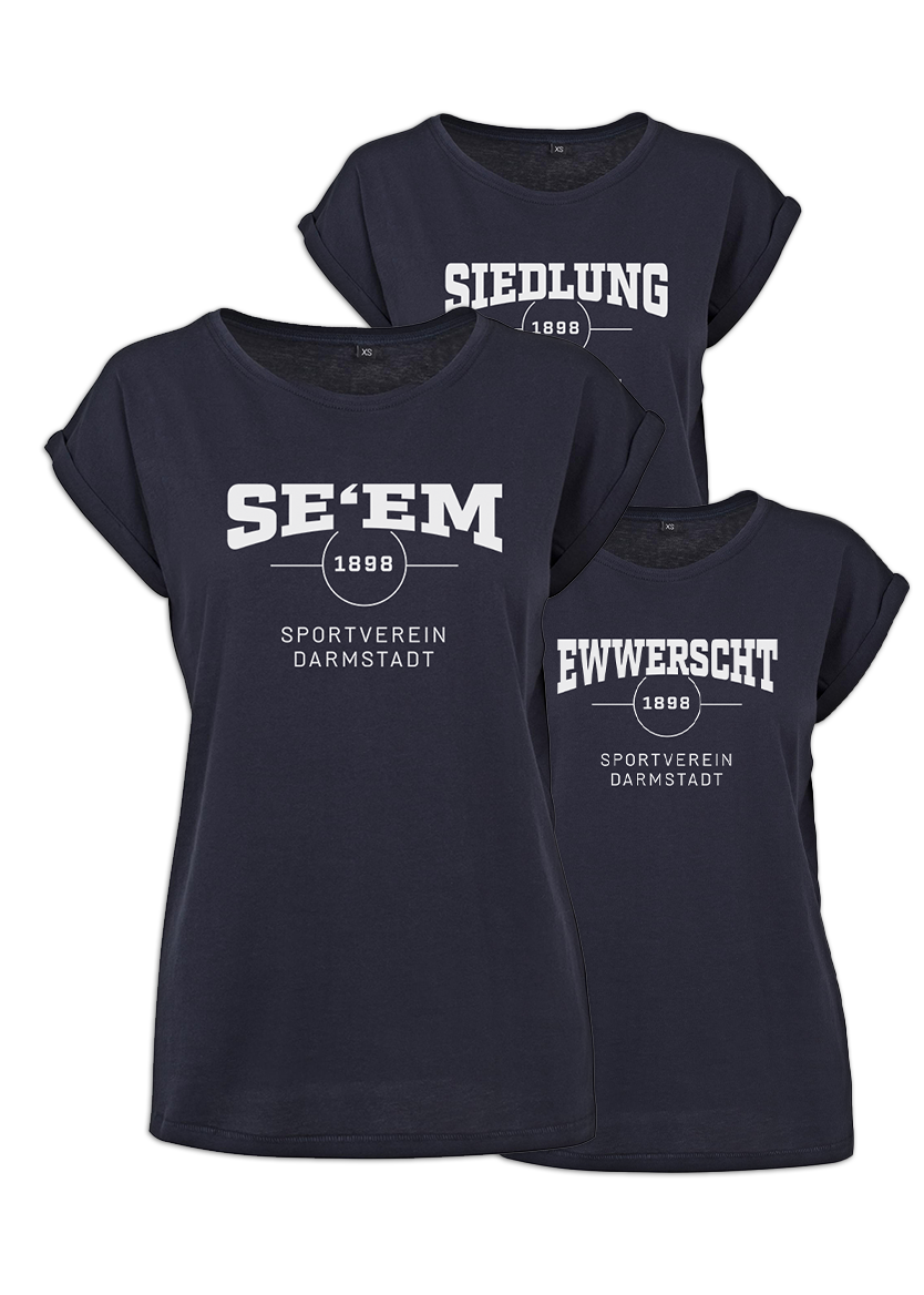 SV 98 POD-Damenshirt "Stadtteile" SV 98 POD-Damenshirt "Stadtteile"