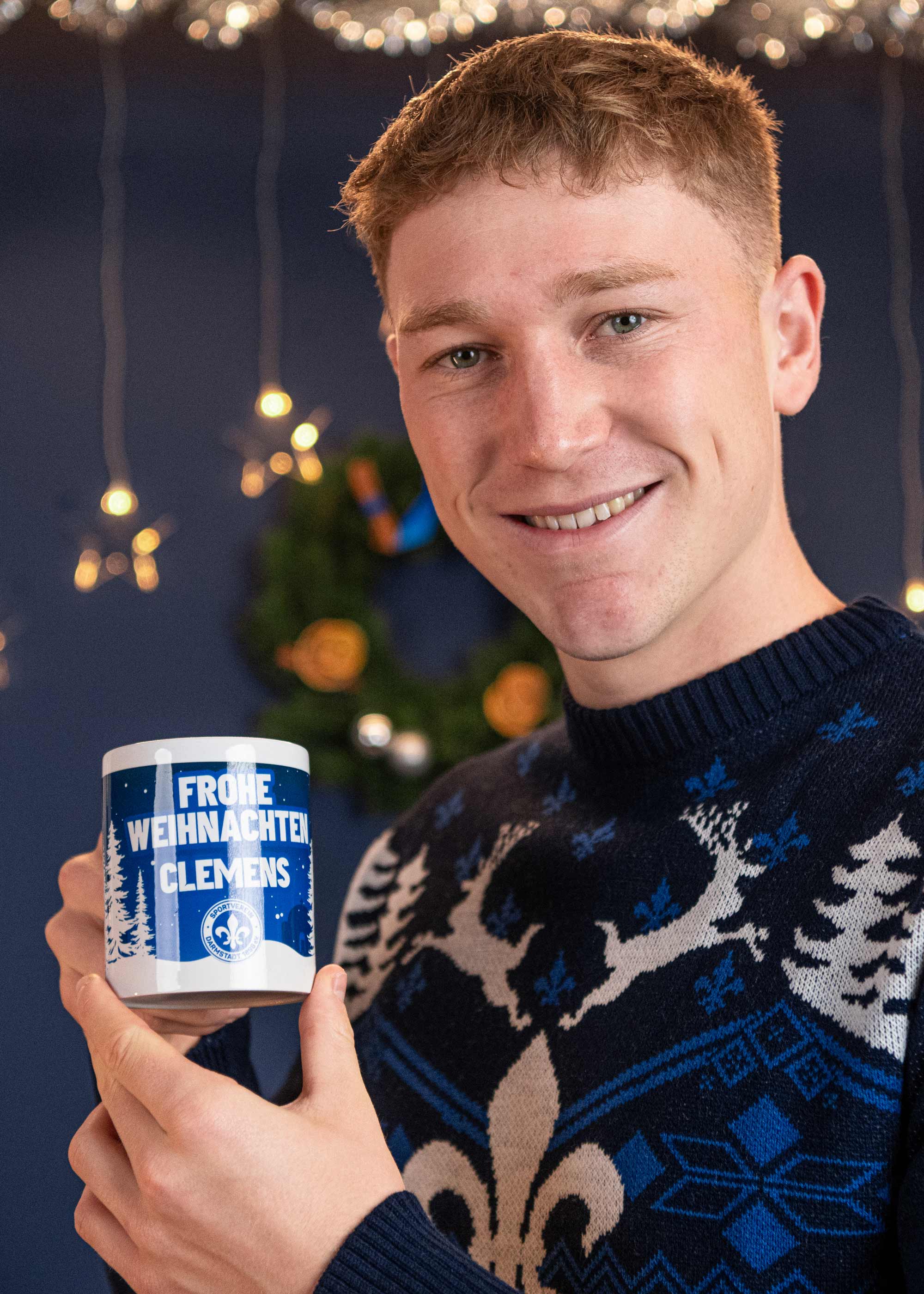 SV 98 Weihnachtstasse, personalisierbar