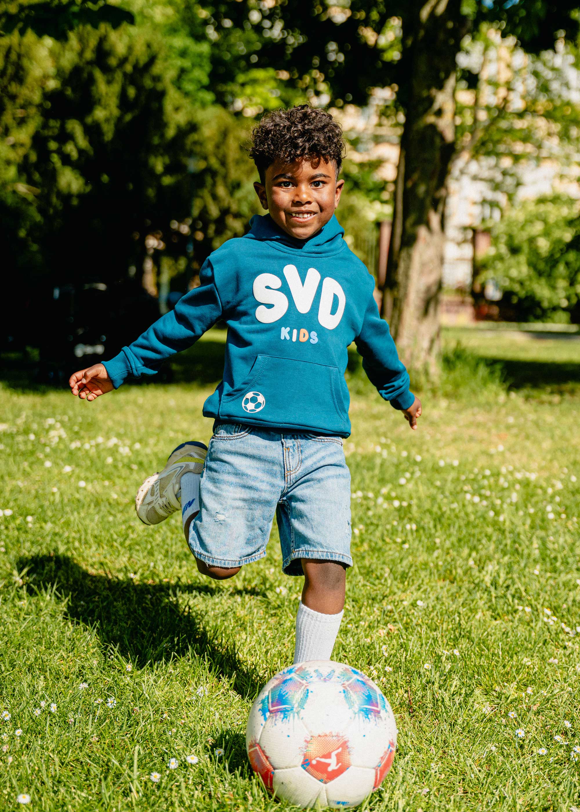 SV 98 Kidshoodie College Collection "SVD", petrol