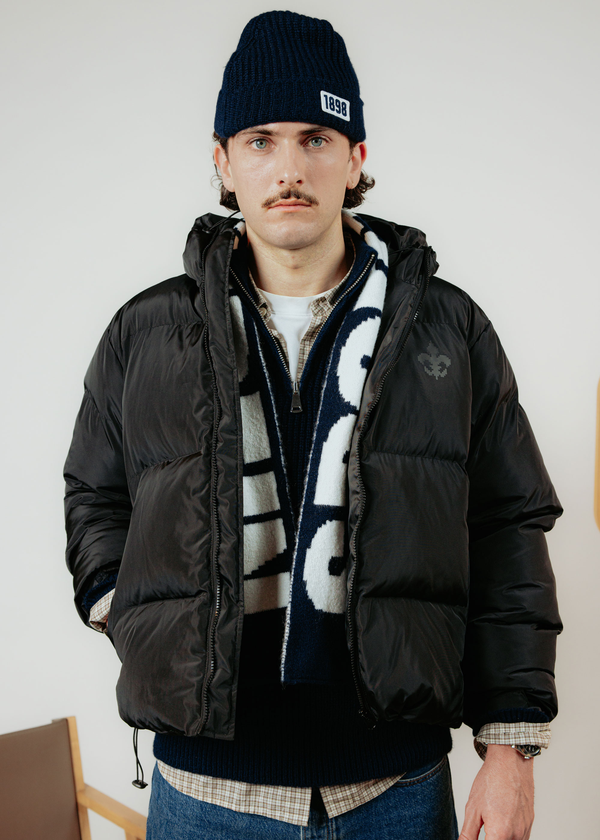 SV 98 Puffer Jacke, schwarz