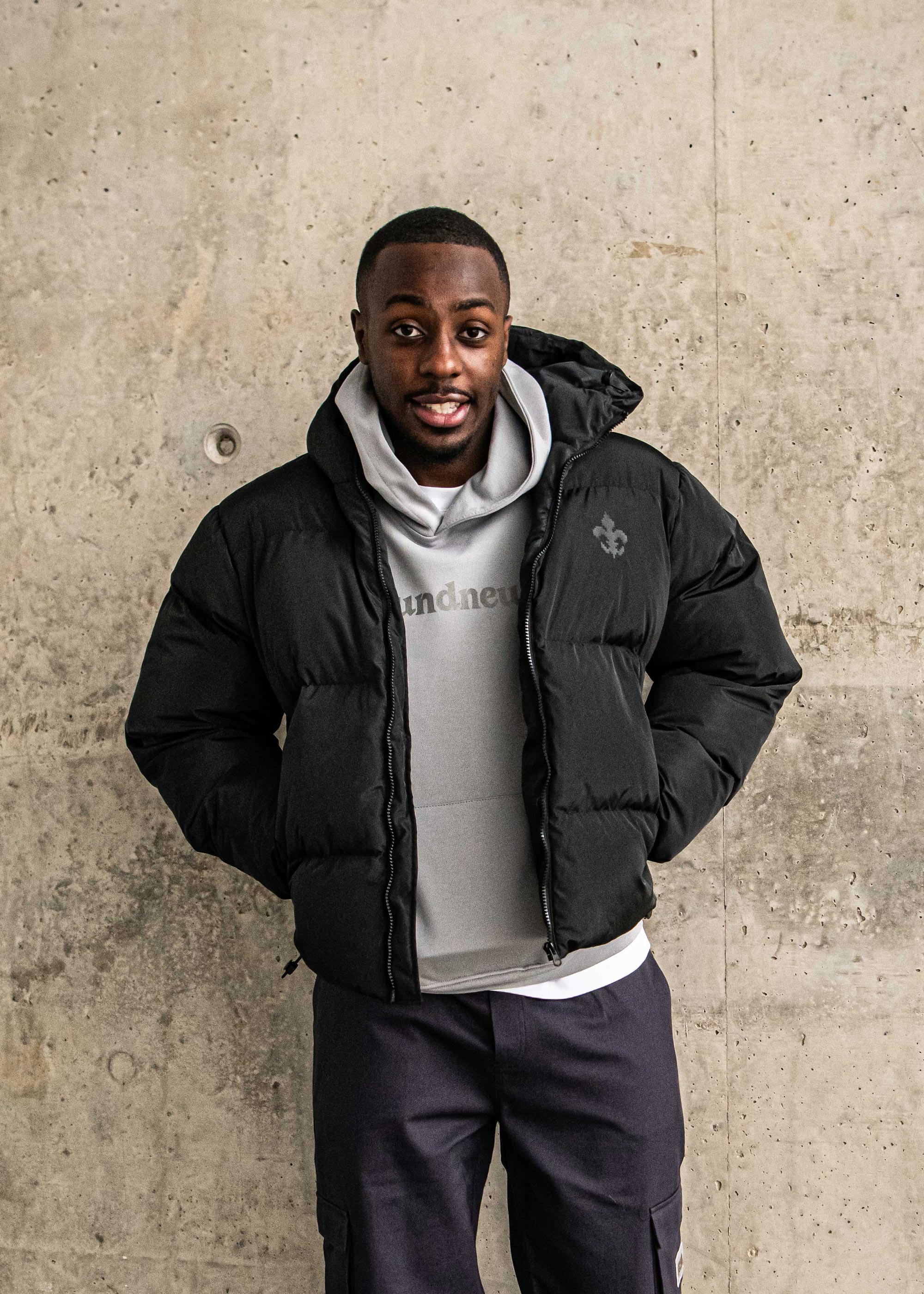 SV 98 Puffer Jacke, schwarz