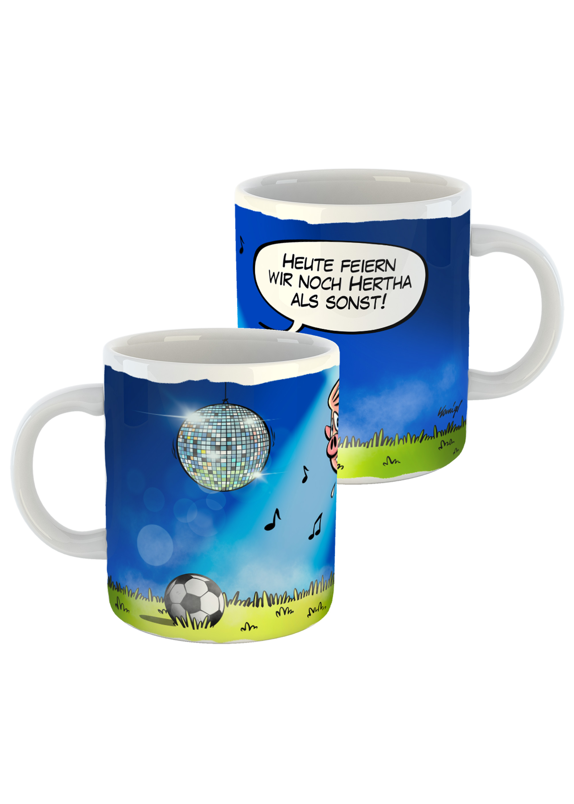 SV 98 Tasse "Lilienschweine - Hertha BSC"