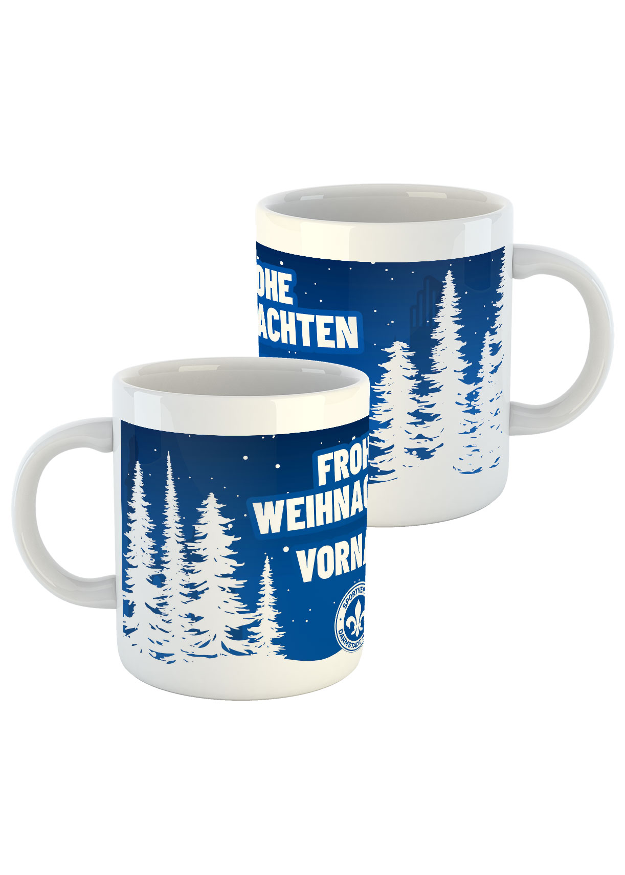 SV 98 Weihnachtstasse, personalisierbar