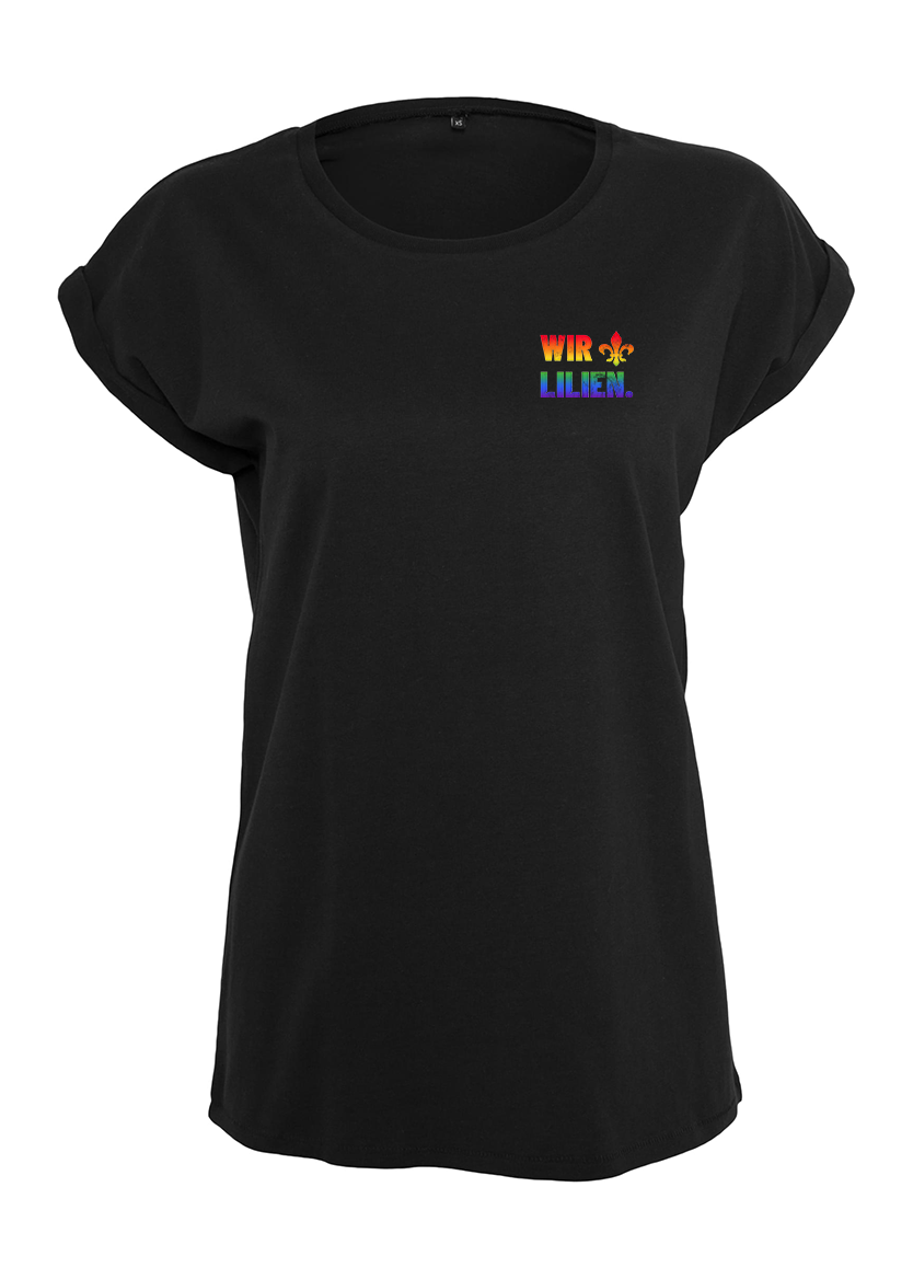SV 98 POD-Damenshirt  "Regenbogen, Pocket"