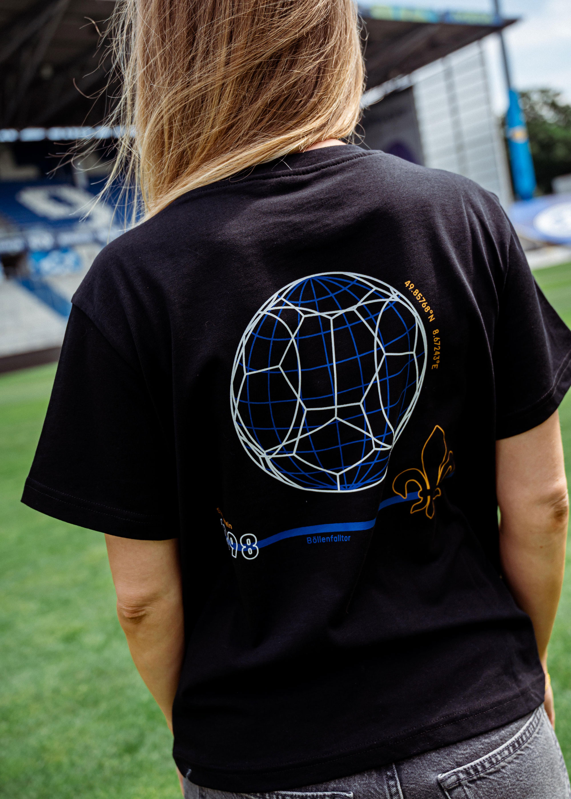 SV 98 Frauenshirt "1898 Dots", schwarz